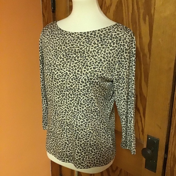Retro Y2K Liz Claiborne leopard top - Picture 7 of 9